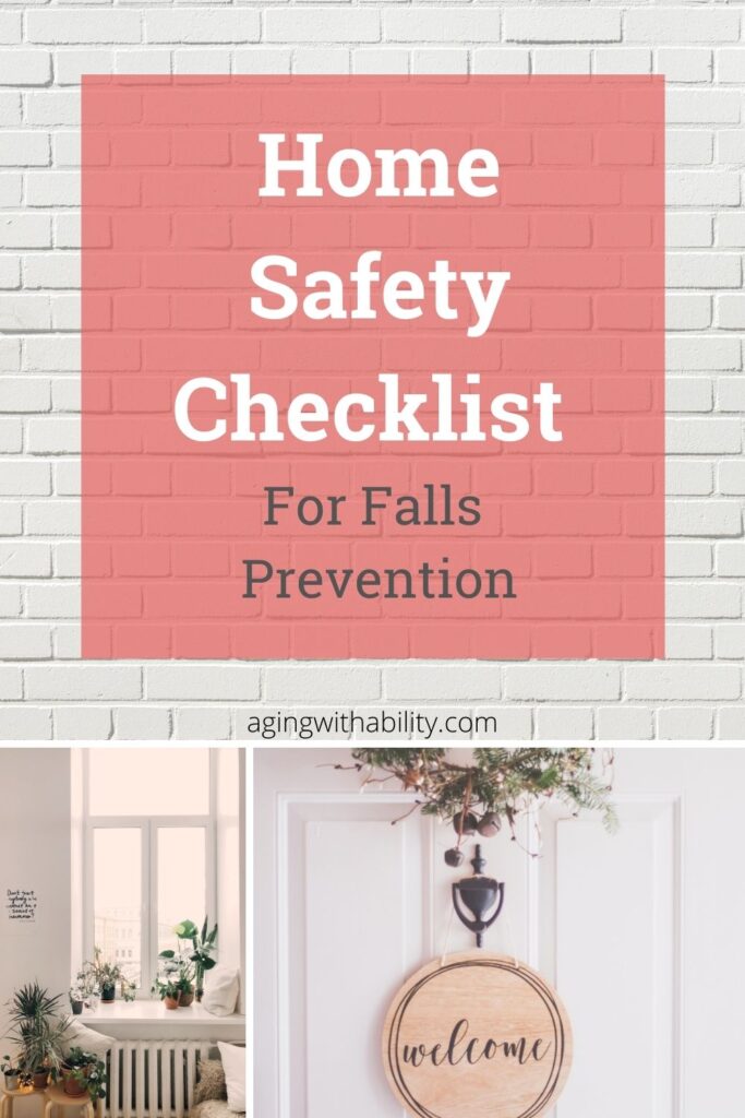 Falls prevention checklist for older adults to increase home safety